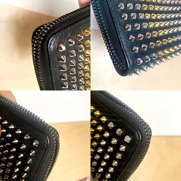 Christian Louboutin Panettone Multishade Metallic Zippy Long Wallet w/ Dust Bag - Picture 14 of 15
